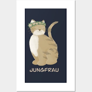 Jungfrau Katze Star sign Posters and Art